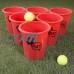 Large Beer Pong Outdoor Game Set for Kids and Adults with 12 Buckets, 2 Balls, Tote Bag by Hey! Play!   564484282